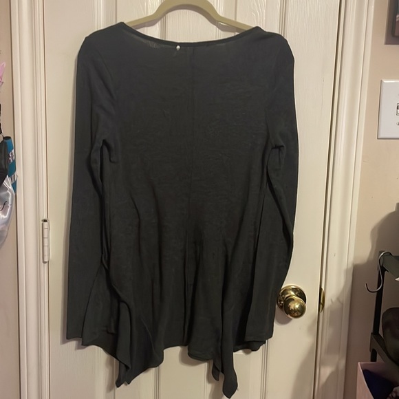 Dark grey flowy blouse - Picture 2 of 4